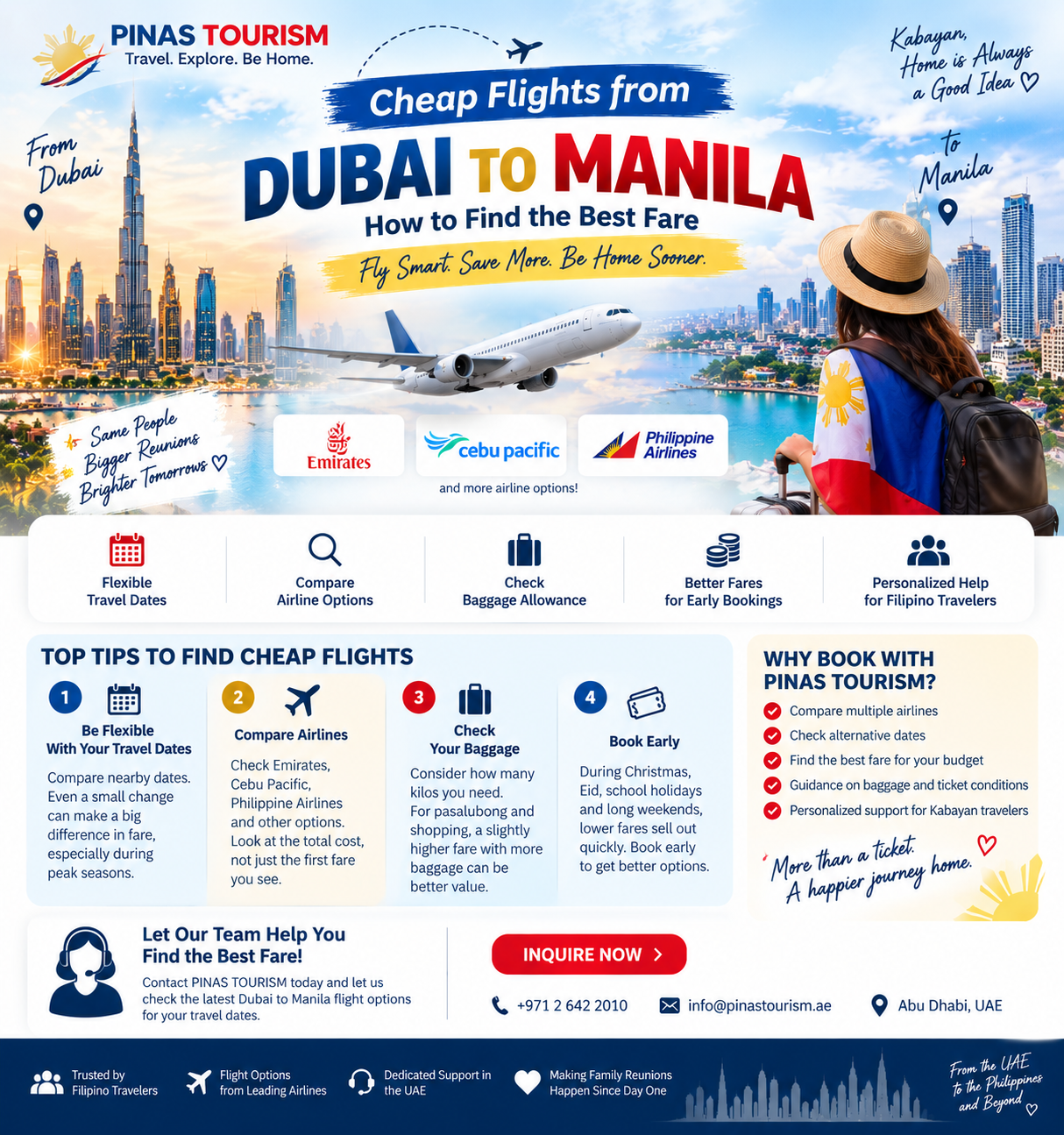 Cheap Flights from Dubai to Manila: How to Find the Best Fare